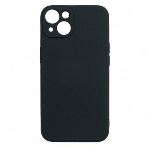Θήκη TPU Σιλικόνης με Υφασμάτινη Επένδυση για iPhone 15 - Μαύρο