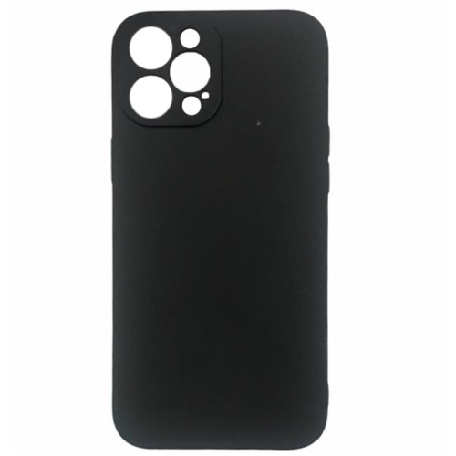 Θήκη TPU Σιλικόνης με Υφασμάτινη Επένδυση για iPhone 16 Pro - Μαύρο