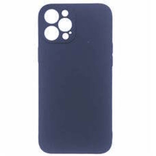 Θήκη TPU Σιλικόνης με Υφασμάτινη Επένδυση για iPhone 15 Pro - Σκούρο Μπλε