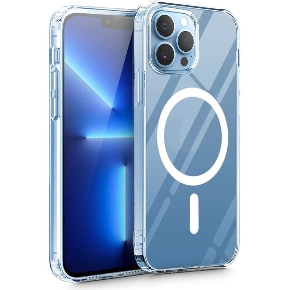 Θήκη TPU Σιλικόνης 1.5mm με Ενισχυμένες Γωνίες και MagSafe για iPhone 12 / 12 Pro - Διάφανο