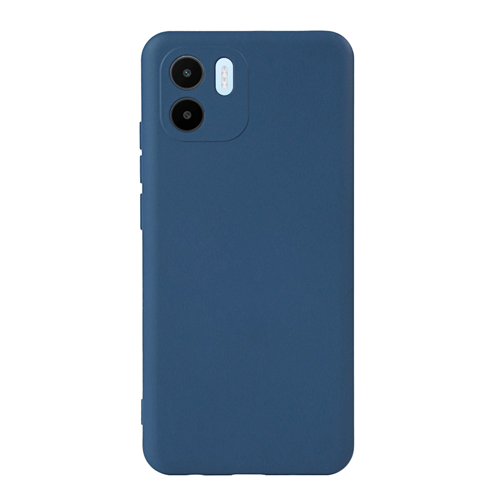 Θήκη TPU Σιλικόνης με Υφασμάτινη Επένδυση για Xiaomi Redmi A1 / A2 - Σκούρο Μπλε