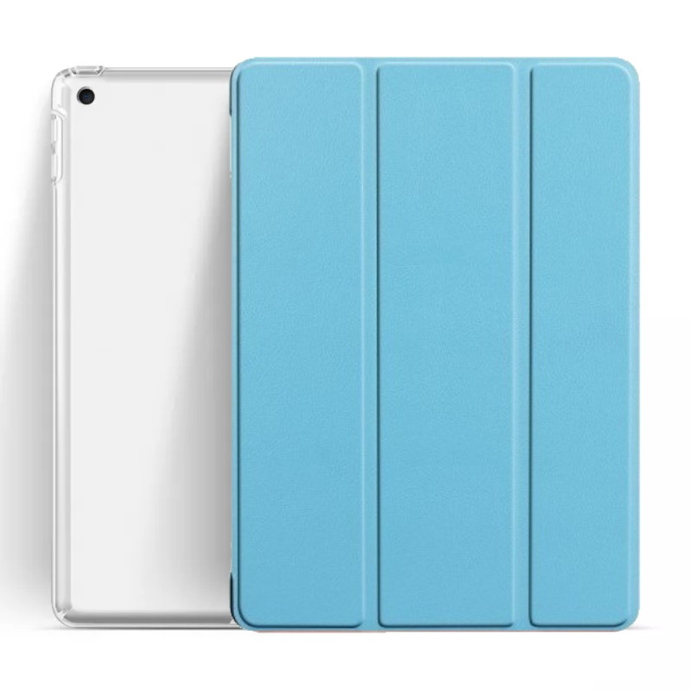 Θήκη Book Trifold με Πλάτη TPU Σιλικόνης για Lenovo M10 Plus TB-X606F - Γαλάζιο