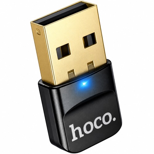 Hoco USB Bluetooth 6.0 Adapter με Εμβέλεια 30m - Μαύρο