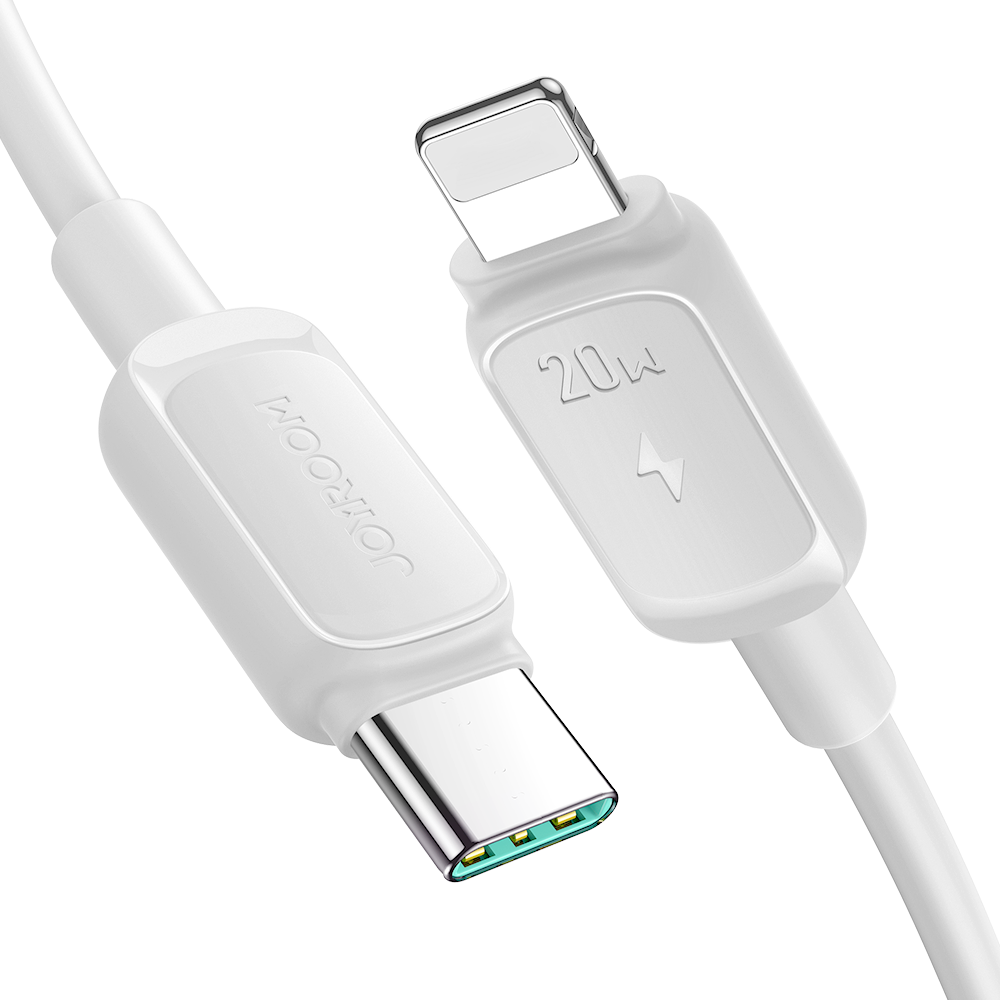 Joyroom Καλώδιο USB-C σε Lightning 20W για Γρήγορη Φόρτιση και Μεταφορά Δεδομένων 1.2μ - Λευκό S-CL020A111W