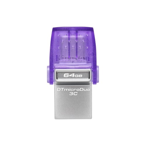 Kingston DataTraveler MicroDuo 3C 64GB USB 3.1 Stick με Σύνδεση USB A / USB C - Μωβ