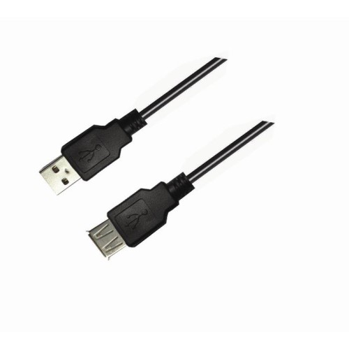 Aculine USB 2.0 M/F Επέκταση Extension Καλώδιο 5μ. USB-003 - Μαύρο
