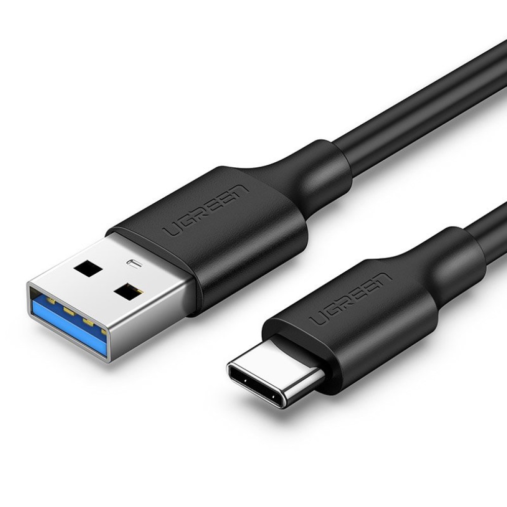 Ugreen Καλώδιο Δεδομένων και Φόρτισης USB 3.0 σε Type-C 3A 1m - Μαύρο