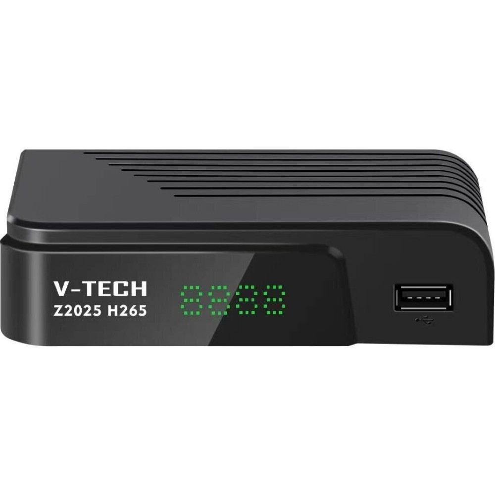 Vtech Z2025 H265 T2 Ψηφιακός Δέκτης Mpeg-4 SD 480p με Λειτουργία PVR Εγγραφή σε USB Σύνδεσεις SCART / HDMI / USB με Τηλεχειριστήριο Lerning