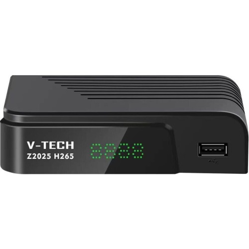 Vtech Z2025 H265 T2 Ψηφιακός Δέκτης Mpeg-4 SD 480p με Λειτουργία PVR Εγγραφή σε USB Σύνδεσεις SCART / HDMI / USB με Τηλεχειριστήριο Lerning
