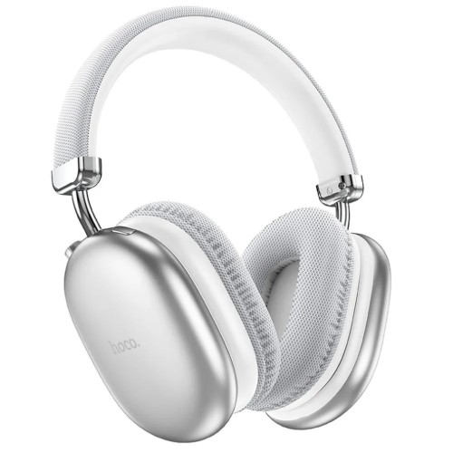 Hoco W35 Max Ασύρματα / Ενσύρματα Over Ear Ακουστικά με 90 ώρες Λειτουργία - Ασημί