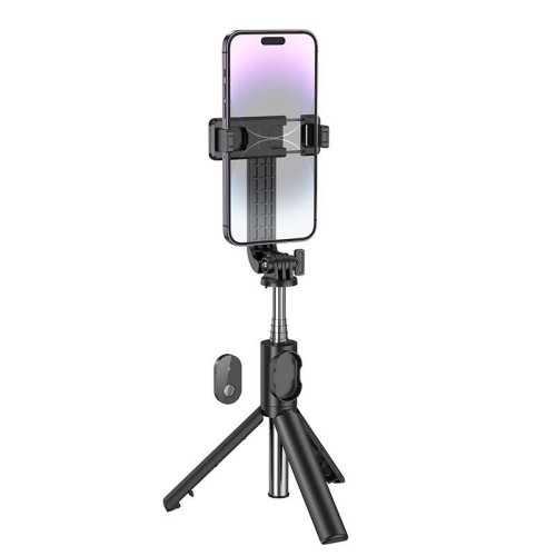 Borofone Bluetooth Selfie Stick και Τρίποδο 2 σε 1 - Μαύρο
