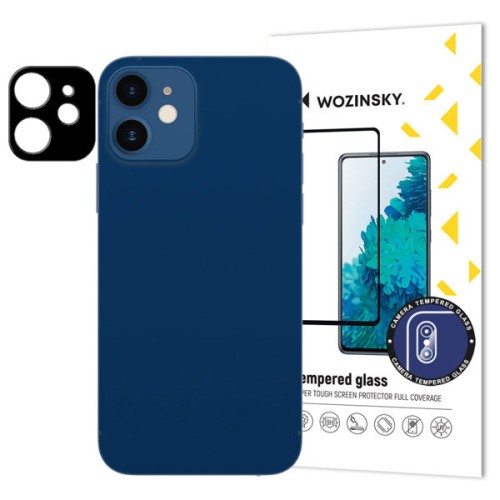 WOZINSKY Tempered Glass Κάμερας για iPhone 12 - Μαύρο