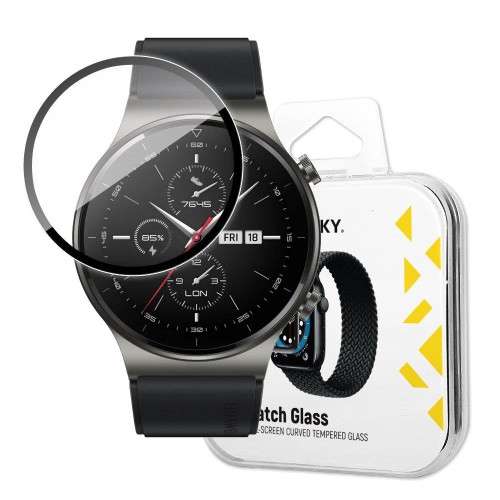 Wozinsky Hybrid Tempered Glass - Τζαμάκι Προστασίας για Huawei Watch GT 2 42mm - Μαύρο