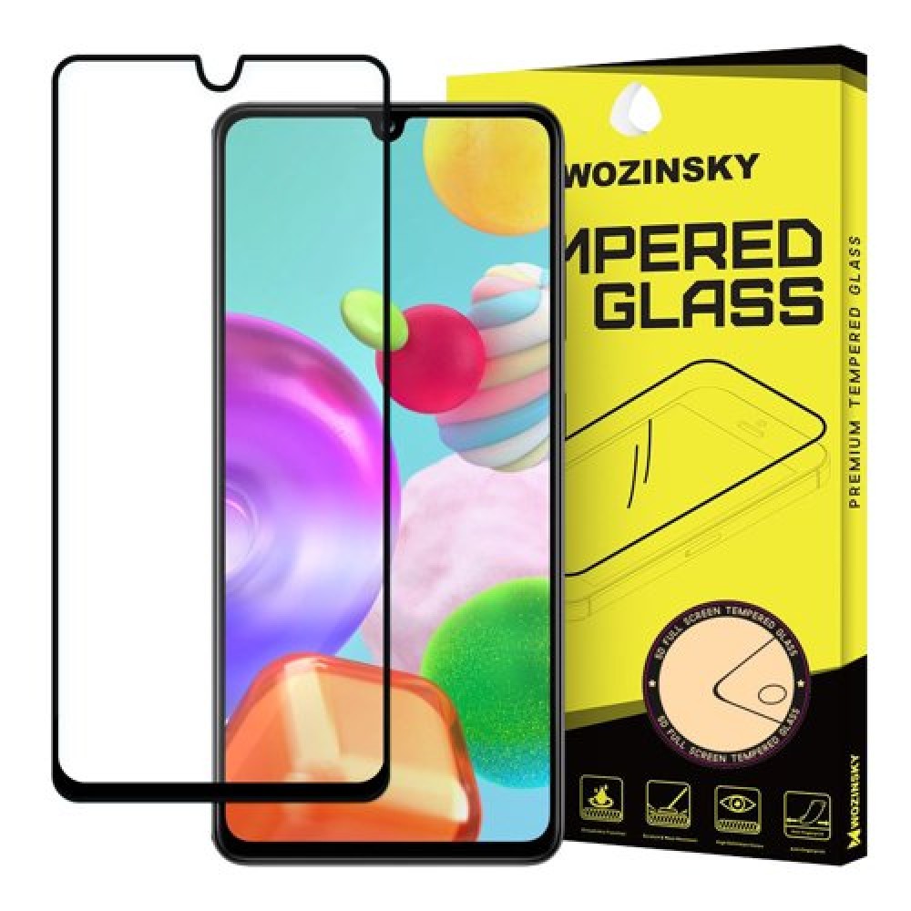 Tempered Glass Wozinsky FULL GLUE για Samsung A41 - Μαύρο Πλαίσιο