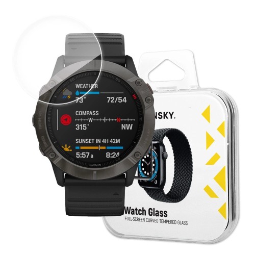 Wozinsky Hybrid Tempered Glass - Τζαμάκι Προστασίας για Garmin Fenix 6X Watch - Διάφανο