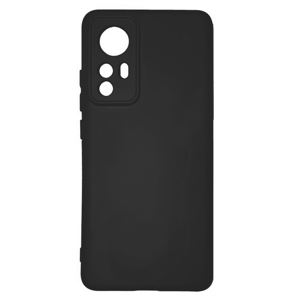Θήκη TPU Σιλικόνης με Υφασμάτινη Επένδυση για Xiaomi 12 Pro 5G / 12S Pro 5G - Μαύρο
