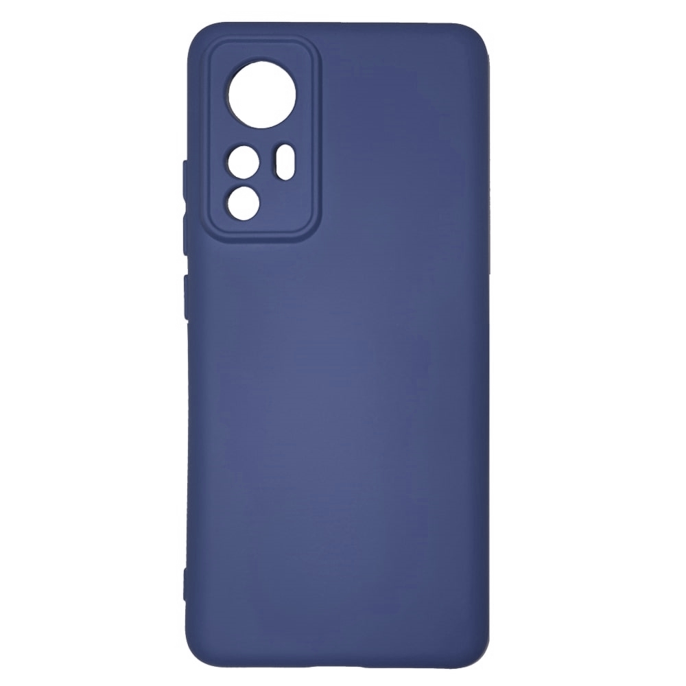 Θήκη TPU Σιλικόνης με Υφασμάτινη Επένδυση για Xiaomi 12 Pro 5G / 12S Pro 5G - Σκούρο Μπλε