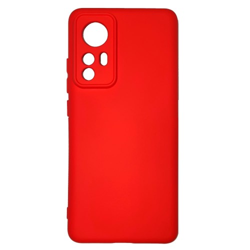 Θήκη TPU Σιλικόνης με Υφασμάτινη Επένδυση για Xiaomi 12 Pro 5G / 12S Pro 5G - Κόκκινο