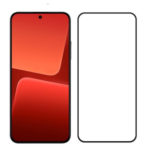 Tempered Glass / Τζαμάκι Προστασίας FULL GLUE για Xiaomi 13T / 13T Pro - Μαύρο Πλαίσιο