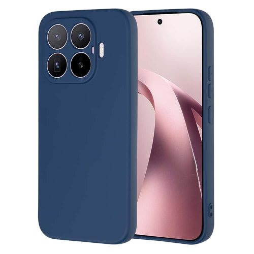 Θήκη TPU Σιλικόνης με Υφασμάτινη Επένδυση για Xiaomi 17T - Σκούρο Μπλε