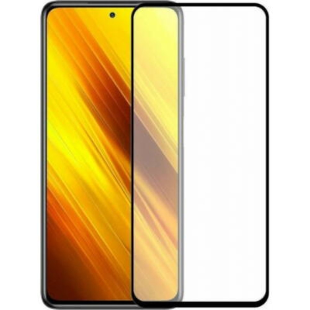 Tempered Glass FULL GLUE για Xiaomi Redmi Note 14 4G / 5G - Μαύρο Πλαίσιο