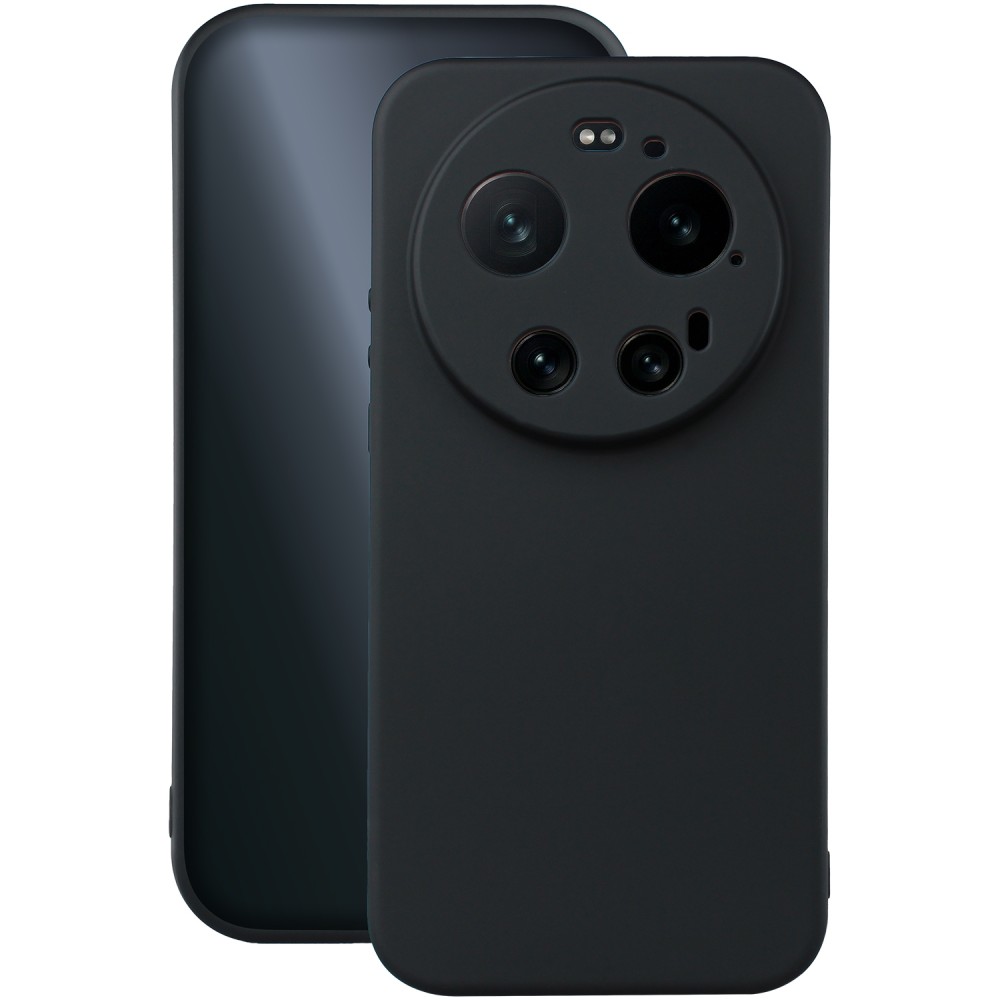 Θήκη TPU Σιλικόνης με Υφασμάτινη Επένδυση για Xiaomi 17 Ultra - Μαύρο