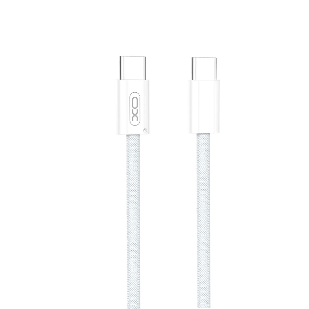 Υφασμάτινο XO Καλώδιο Type-C σε Type-C USB-C 60w 3μ. - Γκρι