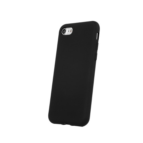 Θήκη TPU Σιλικόνης με Υφασμάτινη Επένδυση για iPhone 7 / 8 / SE 2020 - Μαύρο