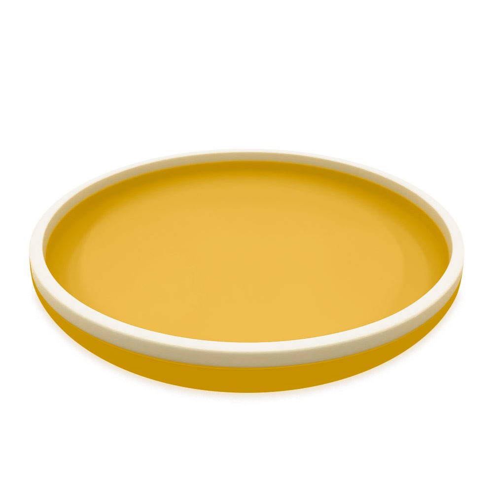 Πιάτο Σιλικόνης 18 cm - Κίτρινο - Smikkels