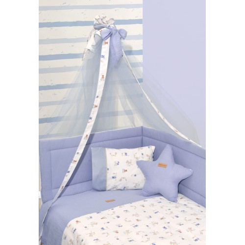 Πάπλωμα Εκρού & Παπλωματοθήκη Εμπριμέ Design 414 Oliver Baby