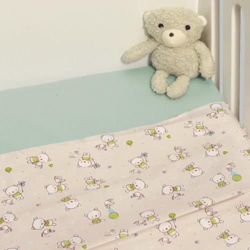 Σεντόνια Λίκνου Σετ 2τ 80x100cm Design 213 Oliver Baby