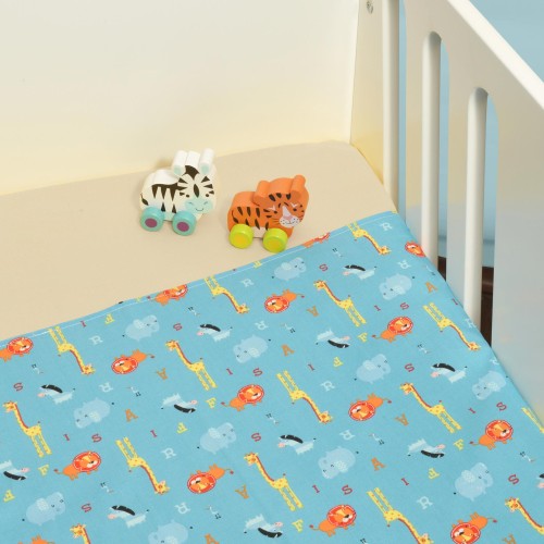 Σεντόνια Λίκνου Σετ 2 τεμ. 80x100cm 100% Βαμβάκι Design 216 Oliver Baby