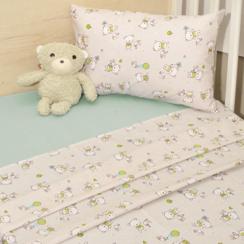Σεντόνια Κούνιας 3 τεμ. 110x160cm 100% Βαμβάκι Design 213 Oliver Baby