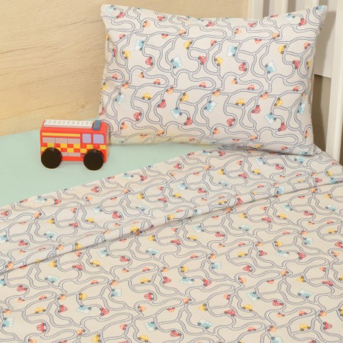 Σεντόνια Κούνιας 3 τεμ. 110x160cm 100% Βαμβάκι Design 214 Oliver Baby