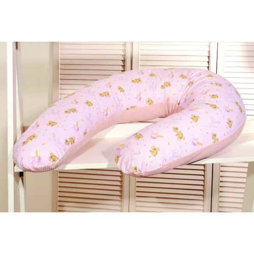 Μαξιλάρι Θηλασμού Διπλής Όψης Design 412 Ροζ Oliver Baby