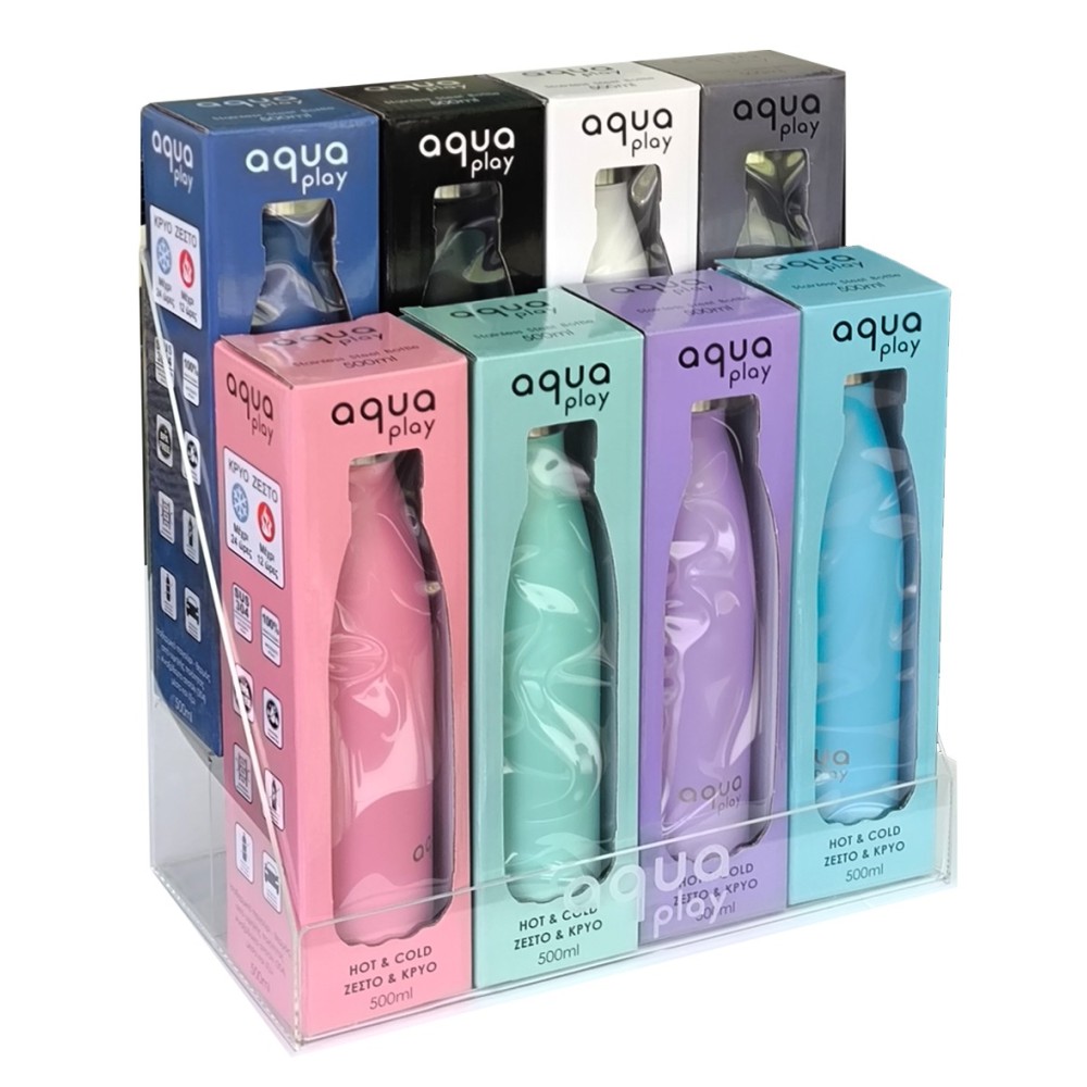 Μπουκάλι Θερμός 500 ml AquaPlay Ανθρακί