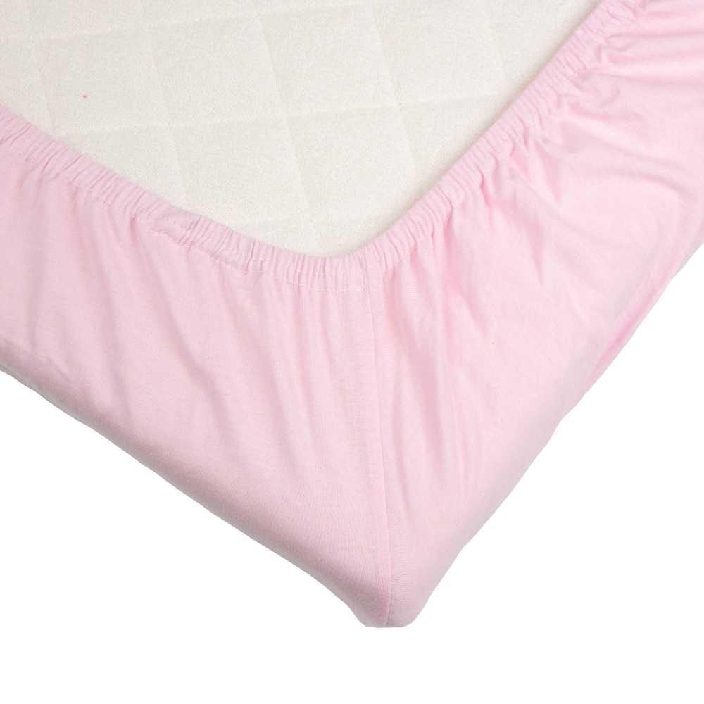 Κατωσέντονο Με Λάστιχο Μακώ Jersey Ροζ 70x140cm Trois Kilos Sept