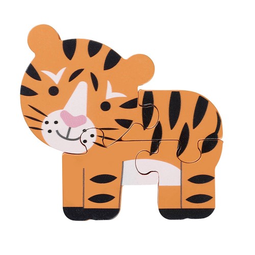 Μικρό Παζλ Τιγράκι Animals Orange Tree Toys
