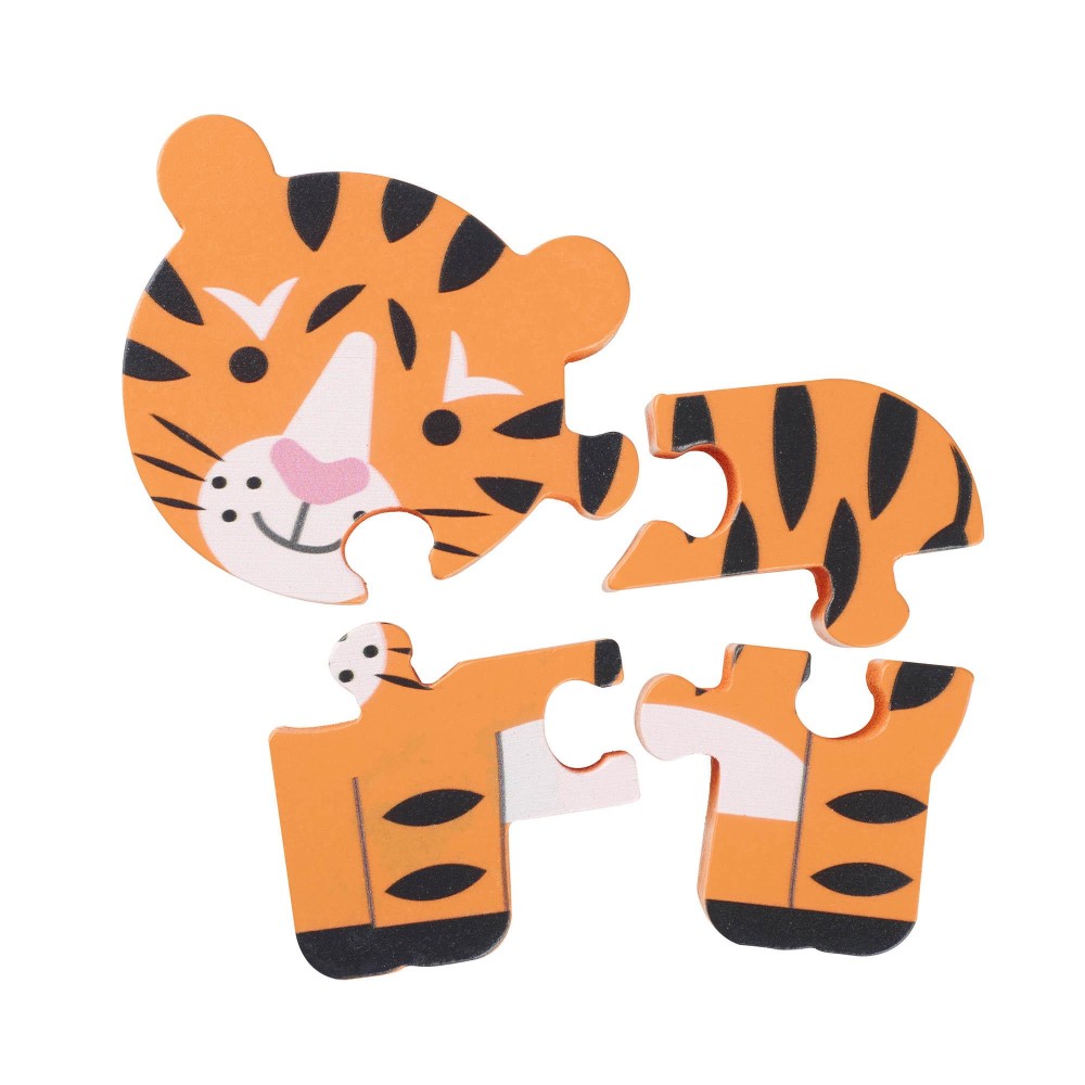 Μικρό Παζλ Τιγράκι Animals Orange Tree Toys