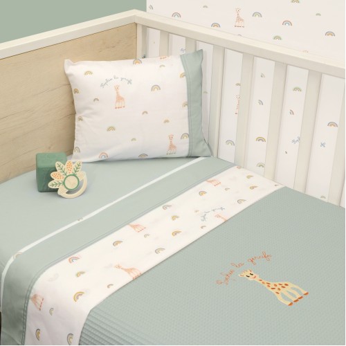 Κουβέρτα Πικέ Αγκαλιάς 75x95 Design 503 Sophie La Girafe