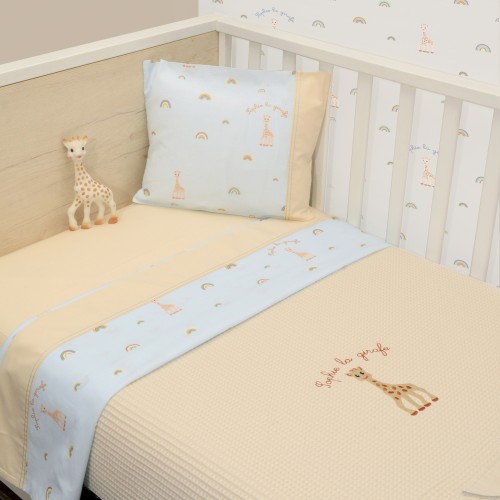 Κουβέρτα Πικέ Αγκαλιάς 75x95cm Design 504 Sophie La Girafe