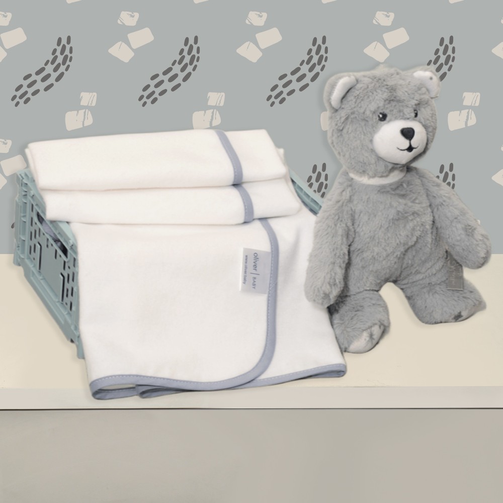 Πάνα Φανελλένια 80x80 cm με Ρέλι 200 γρμ/τμ - Design 311 - Oliver Baby