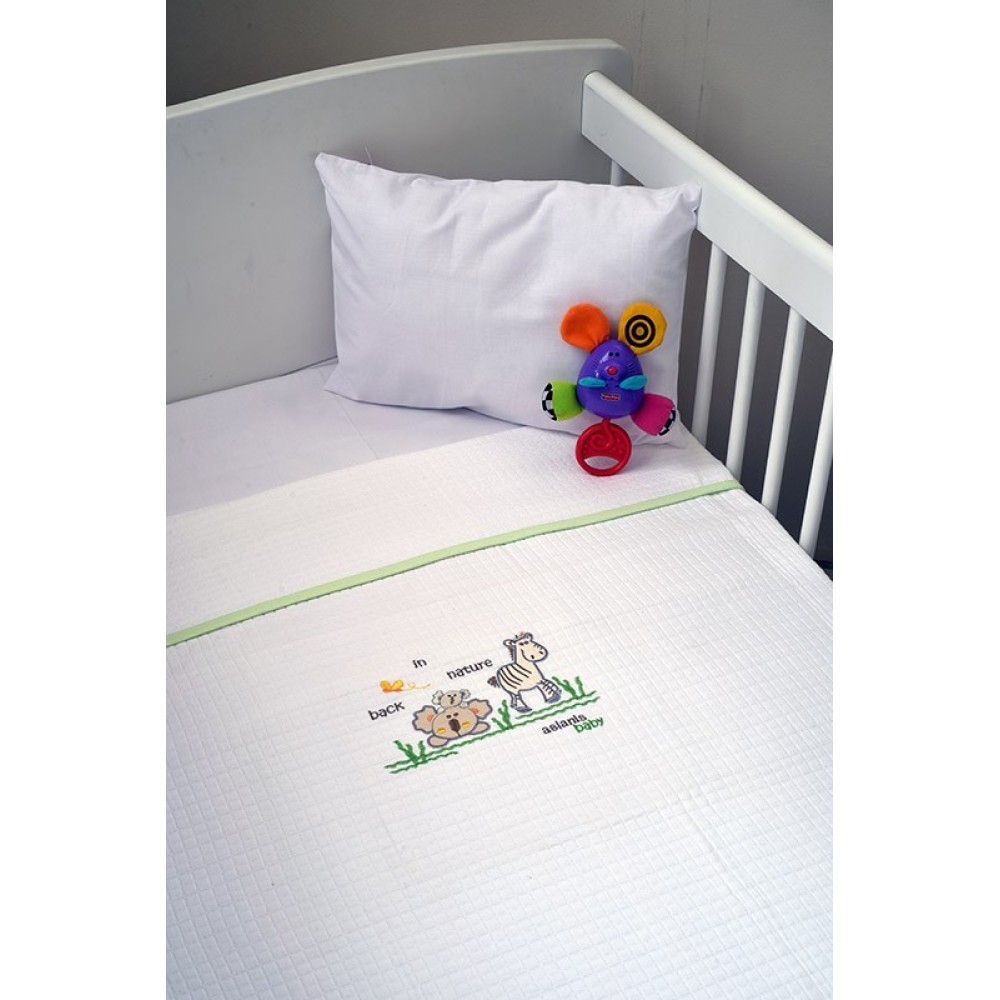 Κουβέρτα Πικέ Αγκαλιάς 80x100cm Design 504 Aslanis Baby