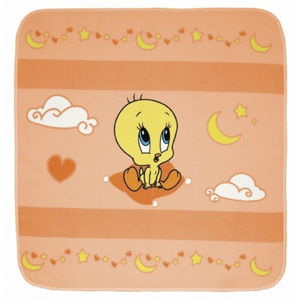 Κουβέρτα Φανελένια Design49 90x90 Baby Looney Tunes
