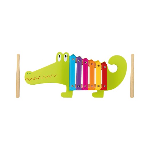Ξυλόφωνο Κροκόδειλος Animals Orange Tree Toys