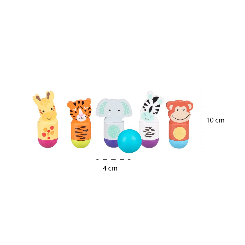 Μπόουλινγκ Jungle Animals - Orange Tree Toys