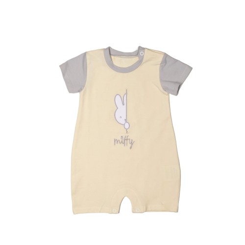 Miffy Des.14 Φορμάκι Καλοκαιρινό Εκρού Με Κέντημα 9-12 Mηνών 74 cm