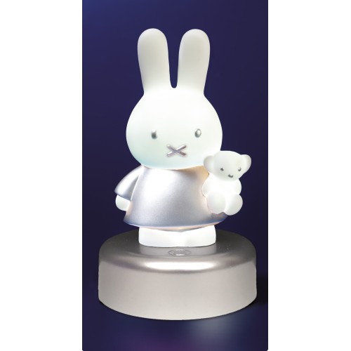 Miffy Φωτάκι Νυκτός LED Με Χρονοδιακόπτη Ασημί