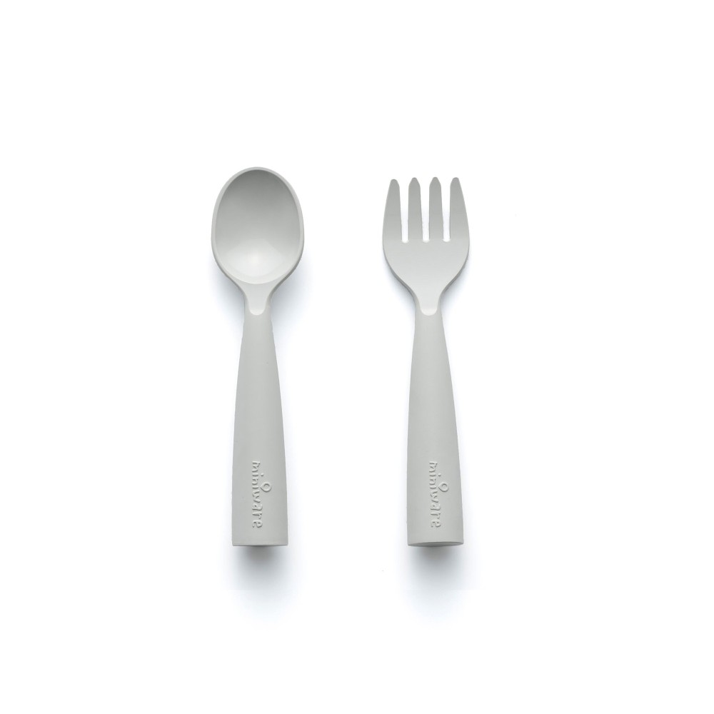 Miniware Des.15 Πιρούνι & Κουτάλι PLA Γκρι-13,5cm