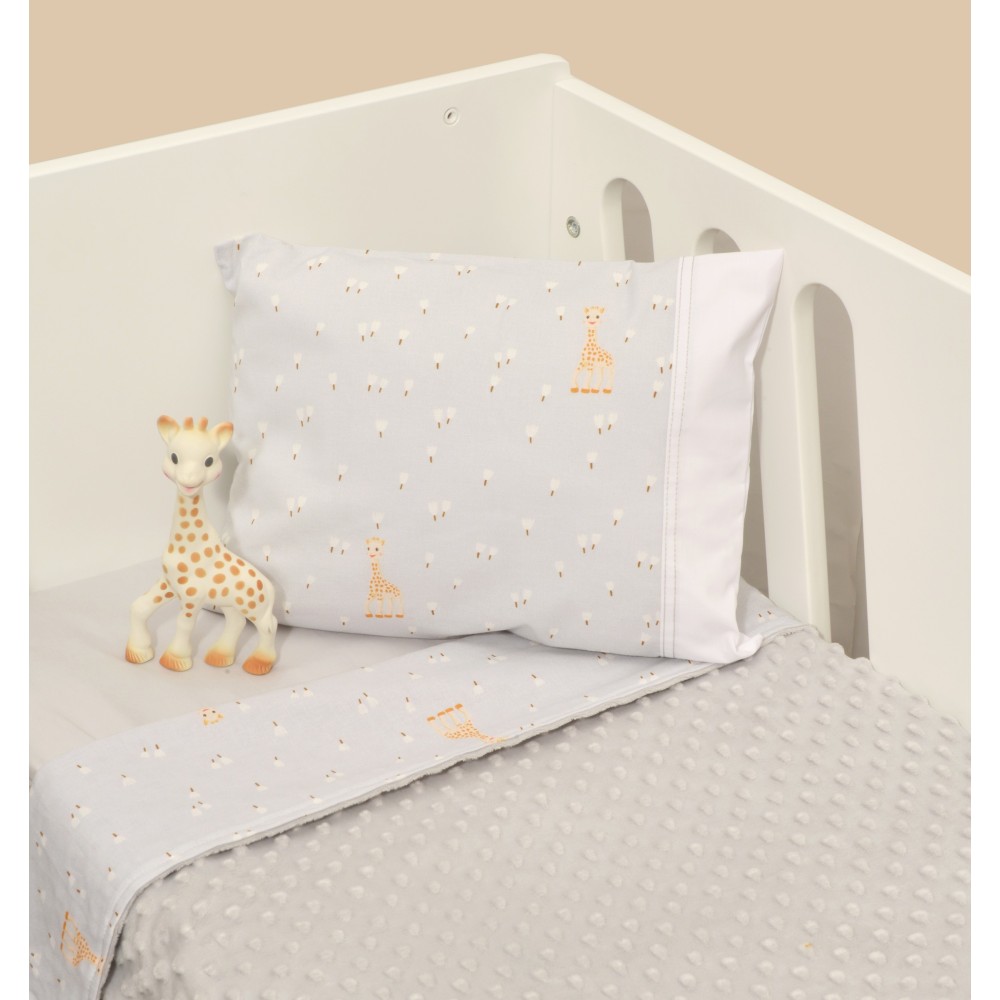 Κουβέρτα Λίκνου Διπλής Όψης Minky Design 505 Sophie La Girafe